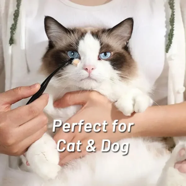 1-20PCS Dog Cat Tear Stain Remover Brush Soft Bristle Eye Cleaning Tool with Powder Applicator for Pet Grooming Hygiene Care - Image 2
