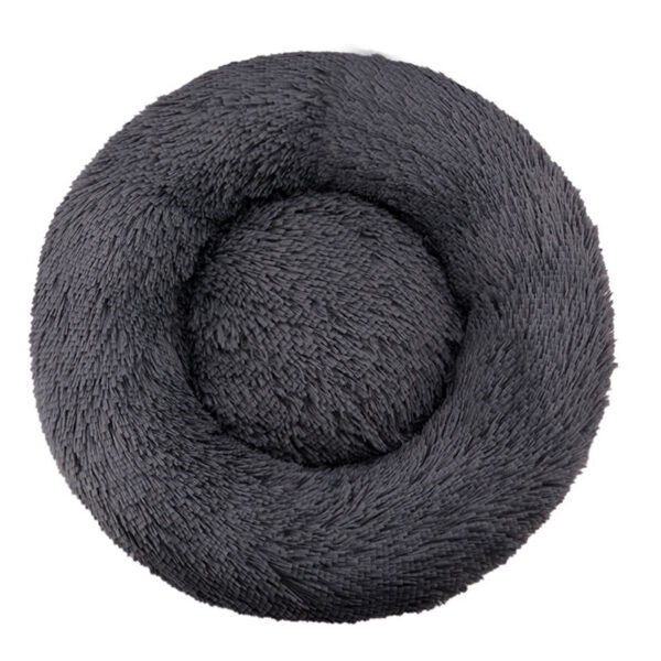 Round Dog Bed Winter Warm Cat Bed Plush Basket for Dog Washable Pet Bed for Small Medium Large Dog Sofa Cat - Image 9