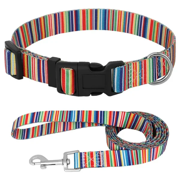 Nylon Cute Puppy Dog Collar Leash Set Adjustable Flower Cat Collars Walking Leashes For Small Medium Pets XS S M - Image 9