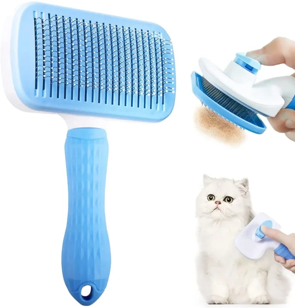 Dog Hair Remover Brush Cat Hair Grooming and Care Comb for Long Hair Dog Pet Removes Hairs Cleaning Bath Brush Pet Supplies - Image 2