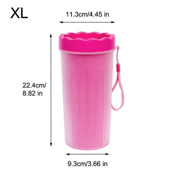 1Pc Pet Plastic Foot Wash Cup S L XL Large size silicone brush Dog cat clean foot mud removable cleaning Foot - Image 9