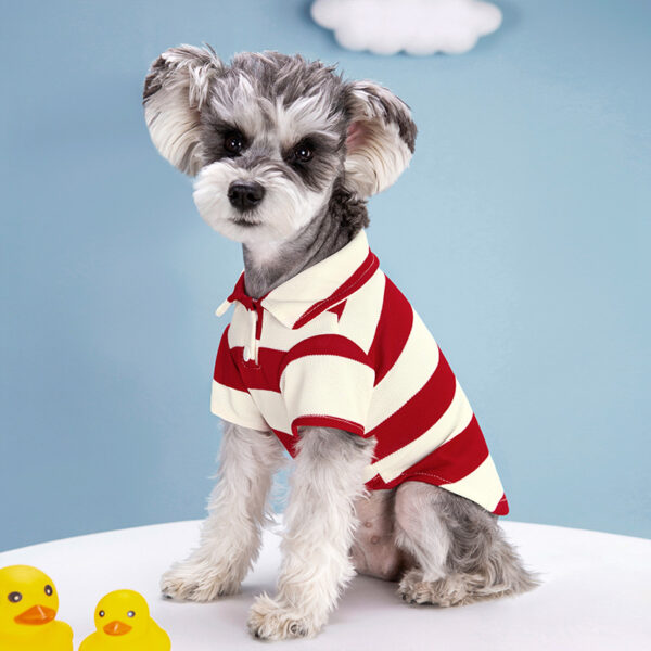 Pet Dog Polo Shirt Dog Clothes Summer Casual Clothing for Small Large Dogs Cats T-Shirt Chihuahua Pug Costumes Yorkshire Shirts - Image 7