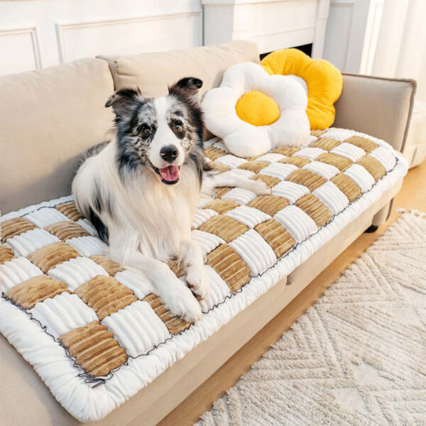 Dog Bed Mat Warm Pet Cat Scratchable Blanket Anti-slip Washable Cushion Sofa Couch Cover Protector For Large Dogs Pet Supplies - Image 5