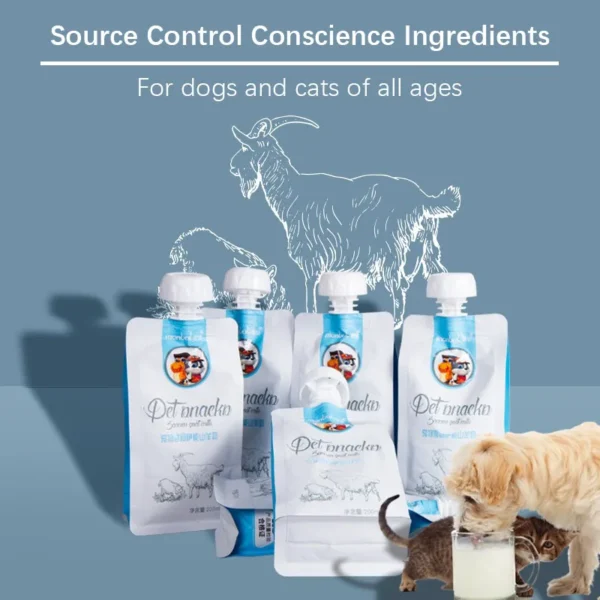 New Cat Snacks Saanen Natural Goat Milk Puppy Kitten Food Nutritious Calcium Supplementation Softening Hair Pet Dog Food Snacks - Image 4