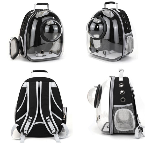 Pet Cat Carrying Bag Space Pet Backpacks Breathable Portable Transparent Backpack Puppy Dog Transport Carrier Space Capsule Bags - Image 5