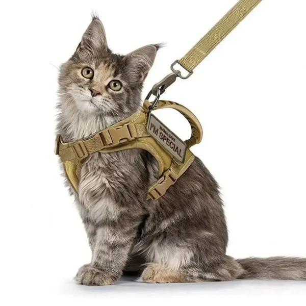 Outdoor Cat Vest Waterproof Cat Clothes Cat Chest Strap Special Vest for Walking Cats Can Be Adjusted - Image 5