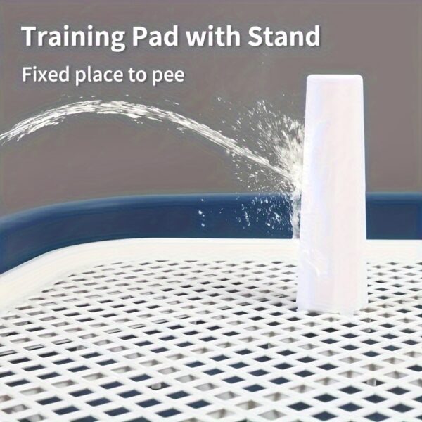 Dog Potty Training Toilet, Plastic Dog Pee Pad Holder With Removable Net, Reusable Dog Potty Trainer Dog Toilet Tray For Pets Up - Image 4