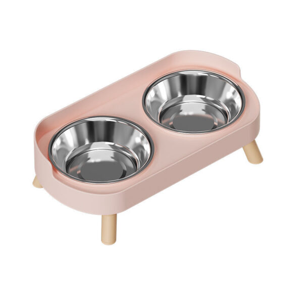 Cat Bowl Double Bowl Set - Anti-Spill Anti-Tip Pet Food Bowl & Water Bowl | Non-Slip Base Cute Cat Feeding Bowls Pet - Image 6
