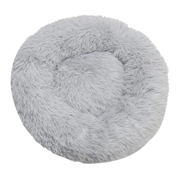 Round Dog Bed Winter Warm Cat Bed Plush Basket for Dog Washable Pet Bed for Small Medium Large Dog Sofa Cat - Image 7