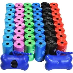 100Rolls Dog Poop Bag Outdoor Cleaning Poop Bag Outdoor Clean Pets Supplies for Dog 15Bags/Roll Refill Garbage Bag Pet Supplies