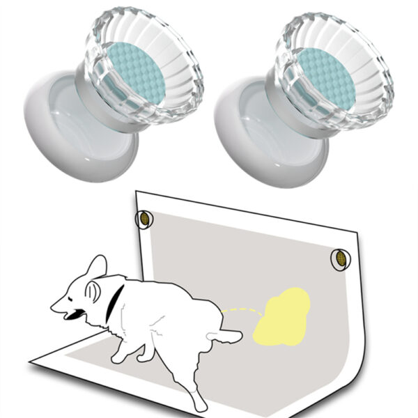 2 dog urine pad magnetic fixators, pet urine pad fixing buckles, portable fixators for dog toilets - Image 8