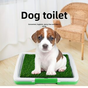 Reusable Silicone and PP Leak-Proof Dog Potty Training Pads - Indoor Pet Toilet with Grass Surface for Easy Cleaning, Hygien Pup