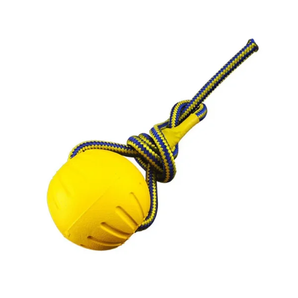 Dog Toy Ball Training Pull Ring Resistant To Biting Grinding Teeth Threading Rope Ball Floating Pet Products Interactive Toy - Image 4