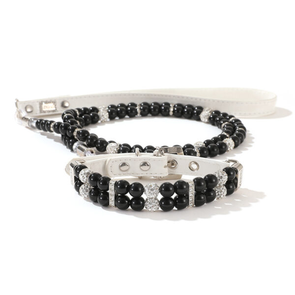 Pet Leash Collar Jewelry Pearl Cat Necklace Small and Medium-sized Dog Harnesses Supplies Wholesale - Image 11