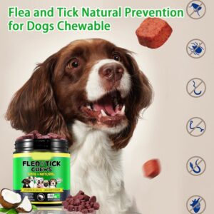 Flea Pills For Dogs Puppy Supplement For Gnat Multifunctional Chewable Quick Facting Flea Prevention Supplement For All Dogs