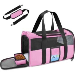 Airline Approved Soft Pet Carrier for Medium and Small Cats and Dogs TSA Approved Travel Carrier for Pets Up to 15 Lbs Lightwei