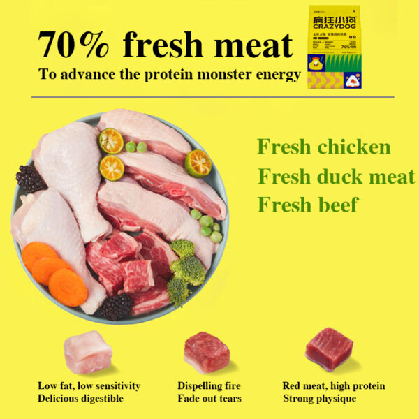 A bag of fresh soft food double flavor dog food meat food puppy dog teddy small dogs senior dogs - Image 2