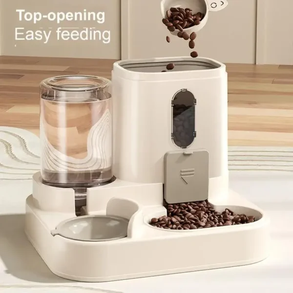 2in 1 Cat Food Dispenser Water and Food Integrated Fully Automatic Cat Food Feeding and Water Dispenser Cute Water Dispenser - Image 2