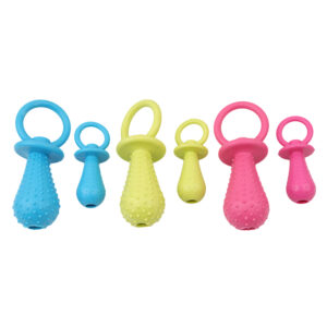 Pet Rubber Pacifier Dog Toy Interactive Rubber Soother Pet Dog Cat Puppy Elasticity Teeth Dog Chew Toys Tooth Cleaning Toy