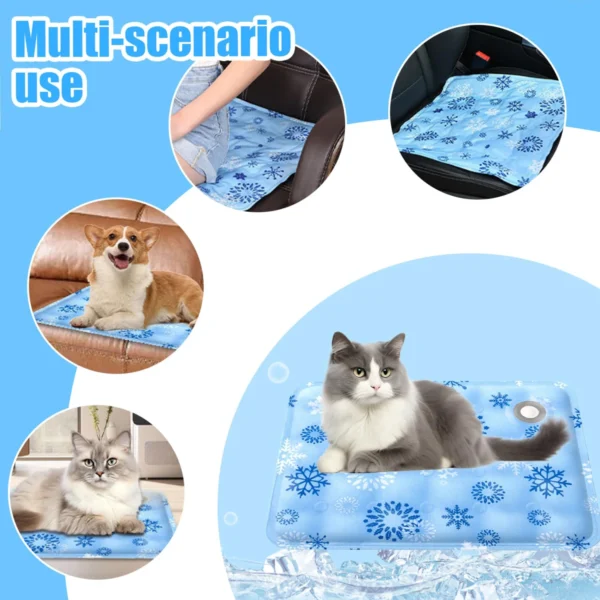 Dog Cooling Mat Gel Self-Cooling Pad Pet Cooling Pad Pet Beds for Small Middle Size Cats and Dogs Waterproof Wear Resistant - Image 6
