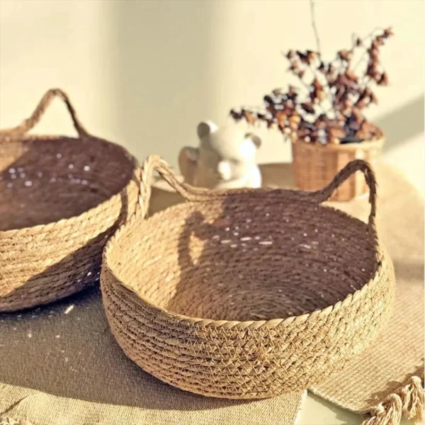 Pure hand-woven rattan cat nest four seasons universal warm pad removable washable winter pet supplies - Image 4