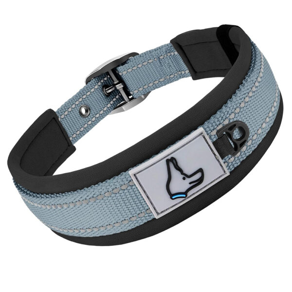 Padded Dog Collars for small Medium large Dogs Reflective Wide Pet Collars Adjustable Heavy Duty Nylon Neoprene Dog Collar - Image 10