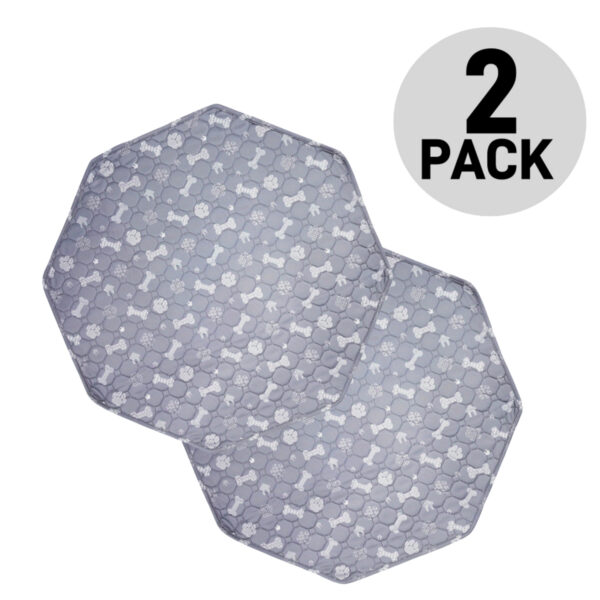 2PCS Washable Dog Pee Pad Blanket Reusable Pet Cat Dog Sleep Play Bed Mat Large Size Anti Slip Training Pads Octagonal Cage Mats - Image 7