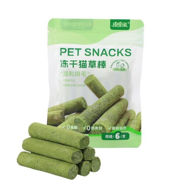 6/12/18pcs Cat Grass Teeth Grinding Stick Pet Snacks Cat Hair Cat Mild Baby Eat Ready Teeth Hairball Sticks Cleaning To Removal - Image 2