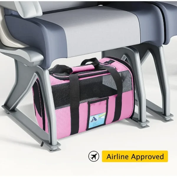 Airline Approved Soft Pet Carrier for Medium and Small Cats and Dogs TSA Approved Travel Carrier for Pets Up to 15 Lbs Lightwei - Image 6
