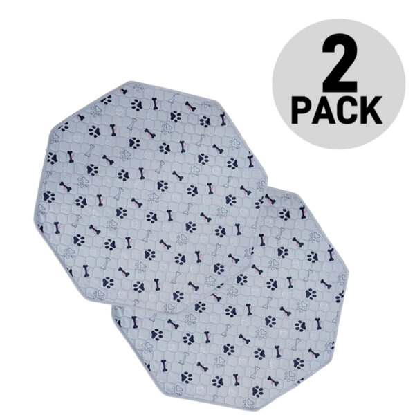 2PCS Washable Dog Pee Pad Blanket Reusable Pet Cat Dog Sleep Play Bed Mat Large Size Anti Slip Training Pads Octagonal Cage Mats - Image 9
