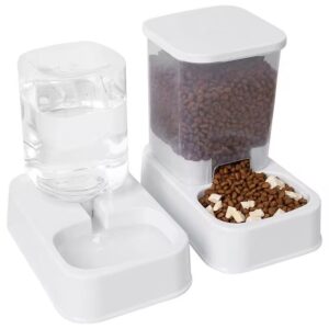 Automatic Cat Feeder Gravity Food and Water Dispenser Bowl Set for Small Medium Dogs Animals Pet Feeder Dispenser Storage Food