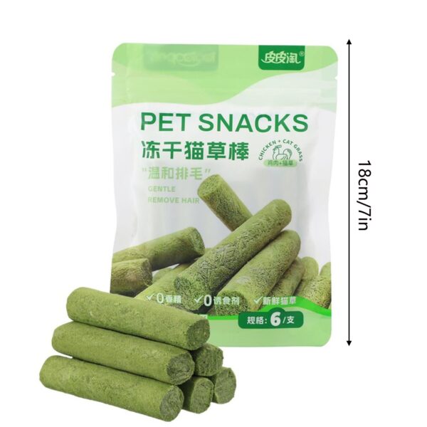 6/12/18pcs Cat Grass Teeth Grinding Stick Pet Snacks Cat Hair Cat Mild Baby Eat Ready Teeth Hairball Sticks Cleaning To Removal - Image 3