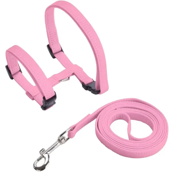 New Cat Collar Harness Leash Adjustable Nylon Pet Traction Cat Kitten Halter Collar Puppy Dog Cat Product Small Pet Harness Belt - Image 9