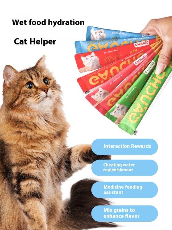 Cat Wet Food Pet Treats Interactive Rewards Kitty Snacks Cat Snacks Training Reward Cat Staple Food Salmon Cat Fattening Cheeks - Image 5