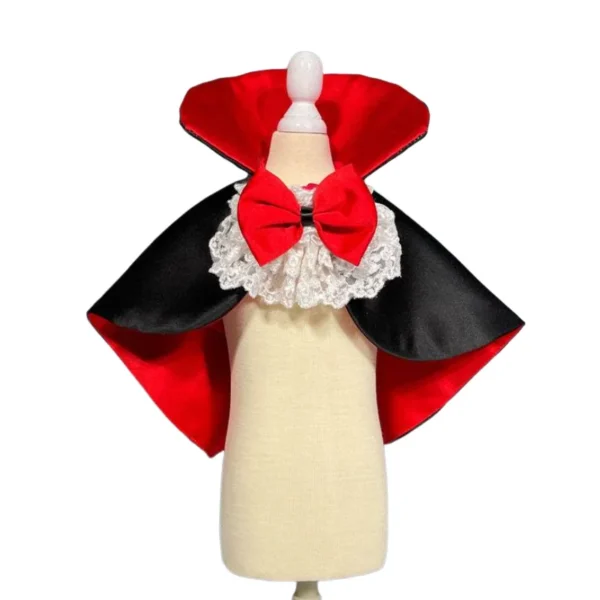 Halloween Pet Cosplay Vampire Cloak for Small Medium Dog Cat Puppy Costumes Kawaii Pet Christmas Festival Outfits - Image 2