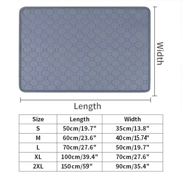 Dog Urine Pads Washable Reusable Anti Slip Pet Pee Pad Puppy Training Pad Pet Bed Urine Mat for Car Seat Cover Pet Supplies - Image 6