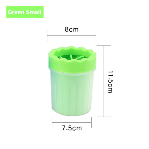 1Pc Pet Plastic Foot Wash Cup S L XL Large size silicone brush Dog cat clean foot mud removable cleaning Foot - Image 13