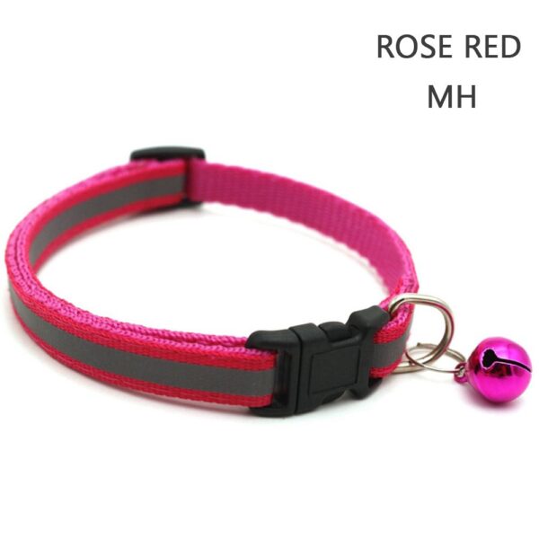 Safety Heart Bell Cat Collar Elastic Adjustable Adjustable Colored Diamonds Cat Collar With Bell Soft Dog Necklace Photo Props - Image 15