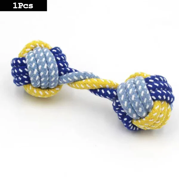 1pc Dog Toy Carrot Knot Rope Ball Cotton Rope Dumbbell Puppy Cleaning Teeth Chew Toy Durable Braided Bite Resistant Pet Supplies - Image 11