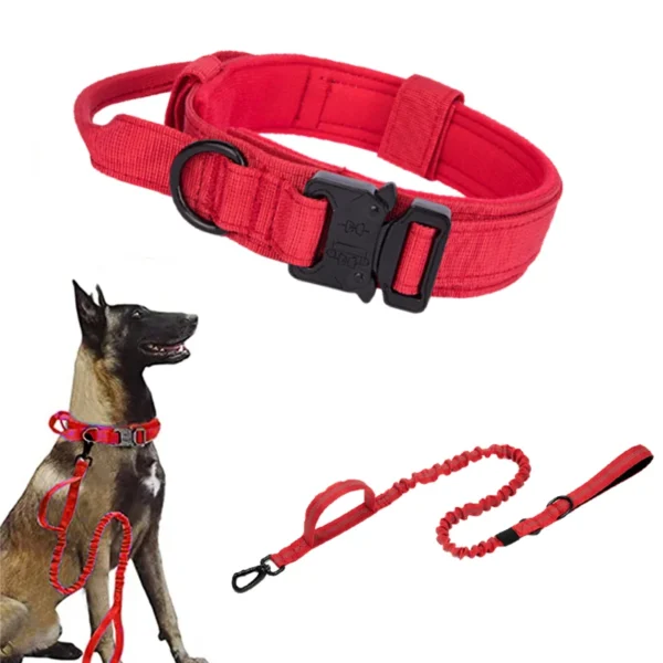 Durable Tactical Dog Collar Leash Set Adjustable Military Pet Collar Leash Medium Large Dog German Shepherd Training Accessories - Image 10