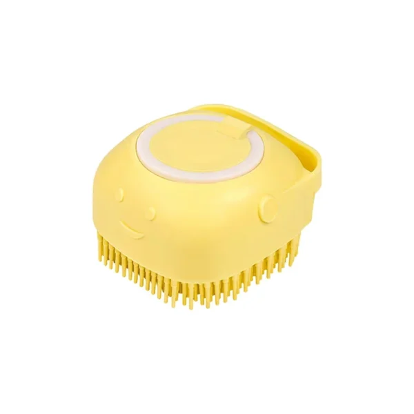 Dog Bathing Brush Pet Massage Brush Shampoo Dispenser Soft Silicone Brush Rubber Bristle for Dogs and Cats Shower Grooming Tool - Image 9
