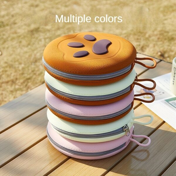 2 in 1 Foldable Silicone Dog Bowl Portable Travel Pet Feeding Double Bowl Easy to Clean for Outdoor Training pet feed supplies - Image 4