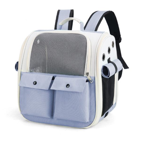 Ventilation Large Capacity Cat Carrier Backpack Adjustable Strap Pet Carrying Bag Foldable Cat Backpack for Outdoor Travel Pet - Image 8