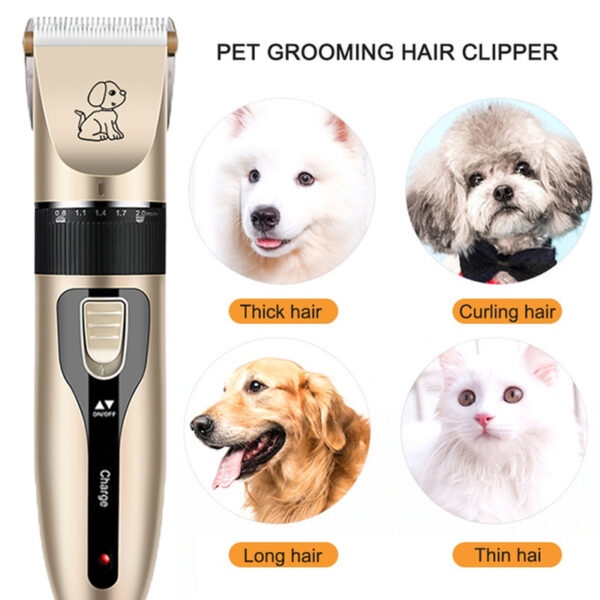 Electric Pet Clipper Grooming Kit For Dogs Reachageable Trimmer Haircut Cat Hair Cutting Remover Professional Machine Set - Image 2