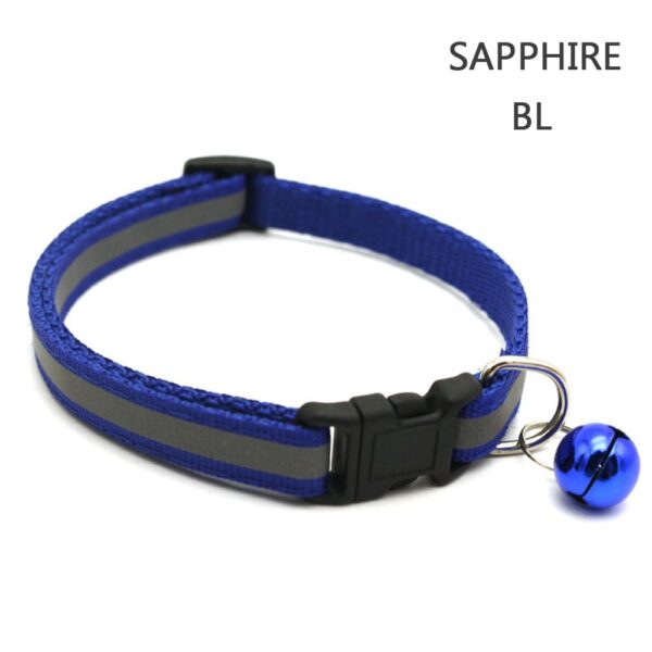 Safety Heart Bell Cat Collar Elastic Adjustable Adjustable Colored Diamonds Cat Collar With Bell Soft Dog Necklace Photo Props - Image 13