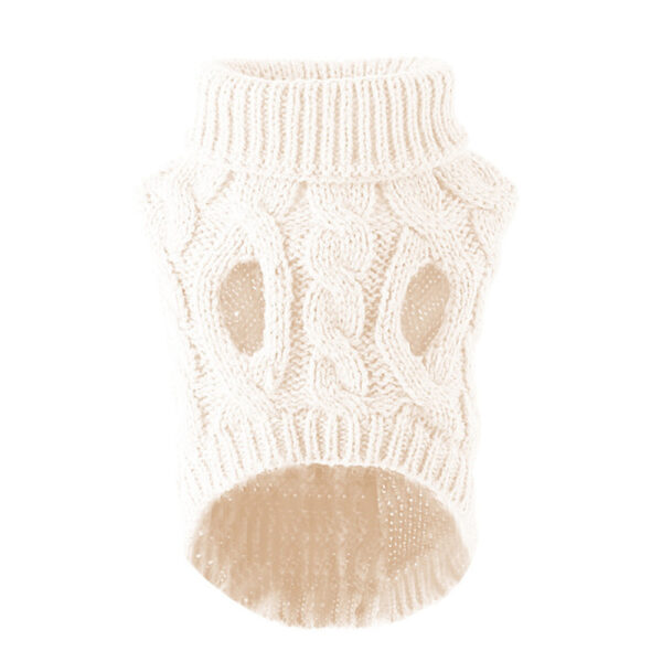 New Pet Small Pet Dog Clothes Sweater Fashion Autumn Winter Solid Fried Dough Twists Knitting Warm Comfort Clothing Wholesale - Image 7