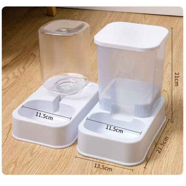 Automatic Cat Feeder Gravity Food and Water Dispenser Bowl Set for Small Medium Dogs Animals Pet Feeder Dispenser Storage Food - Image 5