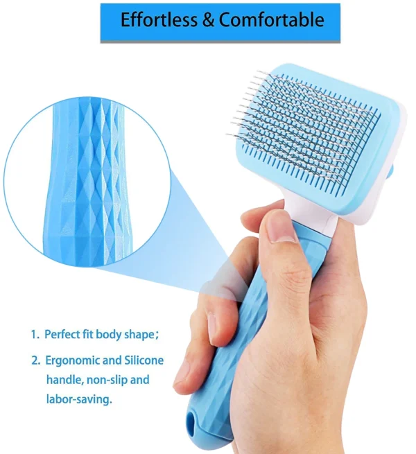 Dog Hair Remover Brush Cat Hair Grooming and Care Comb for Long Hair Dog Pet Removes Hairs Cleaning Bath Brush Pet Supplies - Image 6