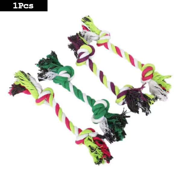 1pc Dog Toy Carrot Knot Rope Ball Cotton Rope Dumbbell Puppy Cleaning Teeth Chew Toy Durable Braided Bite Resistant Pet Supplies - Image 7