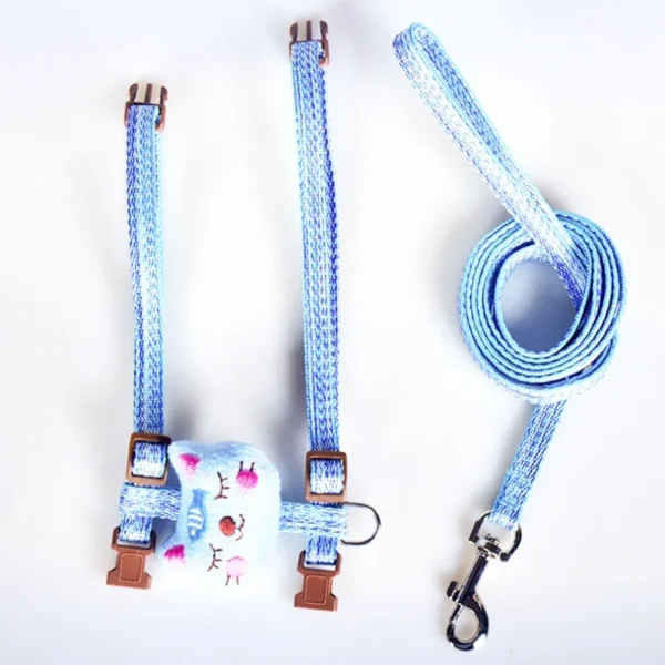 Cat Collar Pet Harness Adjustable Cute Cartoon Kitten Harness Cat Vest Harness with Pet Leash Walking Lead Leash for Cat Product - Image 6